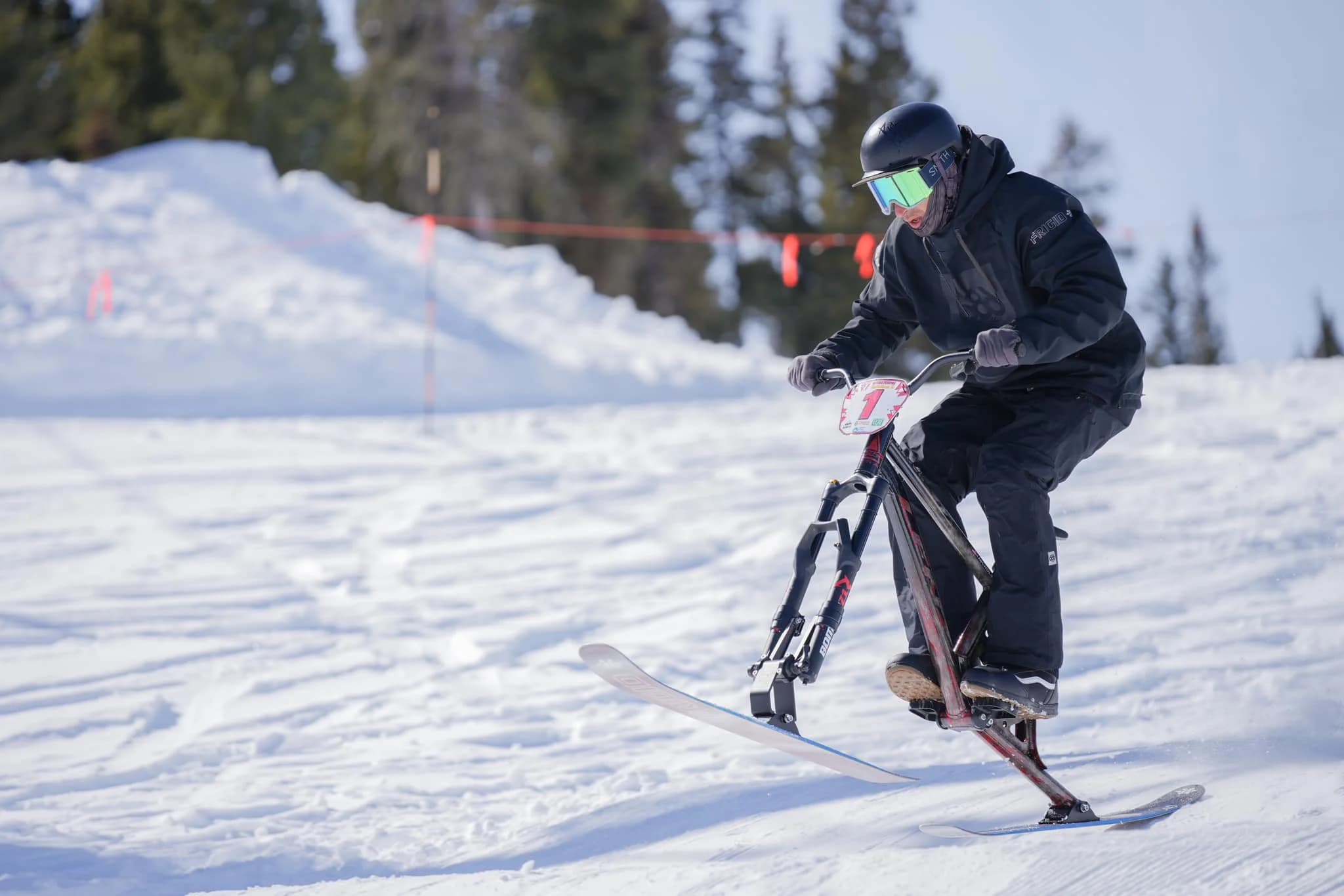 Volunteer crew staging bike racks for riders at an ASA stop.